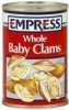 Empress baby clams whole Calories