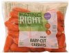 Eating Right baby-cut carrots peeled Calories