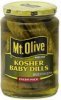 Mt. Olive baby dills kosher, fresh pack Calories