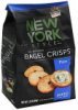 New York Style bagel crisps plain Calories