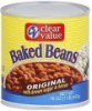 Clear Value baked beans original Calories