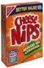 Cheese Nips baked snack crackers reduced fat cheddar Calories
