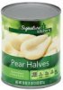 Safeway bartlett pear halves in heavy syrup Calories