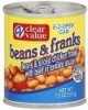 Clear Value beans & franks in tomato sauce Calories