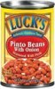 Lucks beans seasoned with pork pinto with onion Calories