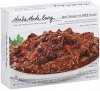 Meals Made Easy beef brisket in bbq sauce seasoned & sliced brisket w/oven tray Calories