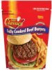 Fast Classics beef burgers fully cooked Calories