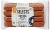 Oscar Mayer beef franks smoked, uncured, new york style Calories