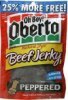 Oh Boy! Oberto beef jerky peppered Calories