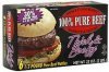 Philly-Gourmet beef patties 100% pure homestyle Calories
