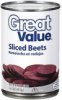 Great Value beets sliced Calories