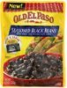 Old El Paso black beans seasoned Calories