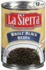 La Sierra black beans whole Calories