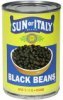 Sun of Italy black beans Calories