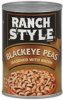 Ranch Style blackeye peas seasoned with bacon Calories