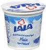 Lala blended reduced fat sweetened yogurt plain natural Calories