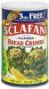 Sclafani bread crumbs flavored, bonus Calories