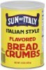 Sun of Italy bread crumbs flavored, italian style Calories