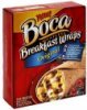 Boca breakfast wraps meatless, original Calories