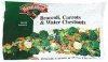 Hannaford broccoli, carrots & water chestnuts Calories