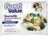 Great Value broccoli, cauliflower & carrots steamable Calories