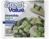 Great Value broccoli & cauliflower steamable Calories