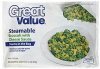 Great Value broccoli with cheese sauce, steamable Calories