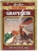 Gravy Quick brown gravy mix, vegetarian, fat free Calories