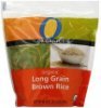O Organics brown rice organic long grain Calories