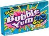 Bubble Yum bubble gum blue razz berry with sour crystals Calories