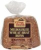 Village Hearth buns milwaukee wheat brat Calories