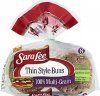 Sara Lee buns thin style 100% multi-grain Calories
