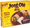 Jose Ole burritos beef & cheese Calories