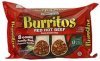 Las Campanas burritos red hot beef, family pack Calories