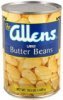 Allens butter beans large Calories