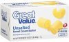 Great Value butter unsalted sweet cream Calories
