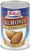 Solo cake and pastry filling almond Calories