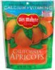 Del Monte california apricots Calories