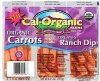 Cal-Organic Farms carrots & ranch dip organic Calories