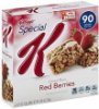 Special K cereal bars red berries Calories