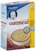 Gerber cereal for baby single grain oatmeal Calories