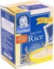 Gerber cereal for baby single grain rice Calories
