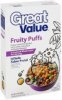 Great Value cereal fruity puffs Calories