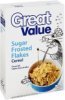 Great Value cereal sugar frosted flakes Calories