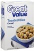 Great Value cereal toasted rice Calories