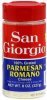 San Giorgio cheese 100% grated, parmesan romano Calories