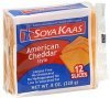 Soya Kaas cheese alternative natural, american cheddar style Calories