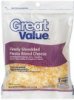 Great Value cheese finely shredded, fiesta blend Calories