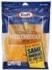 Kraft cheese finely shredded, mild cheddar Calories