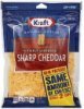 Kraft cheese finely shredded, sharp cheddar Calories